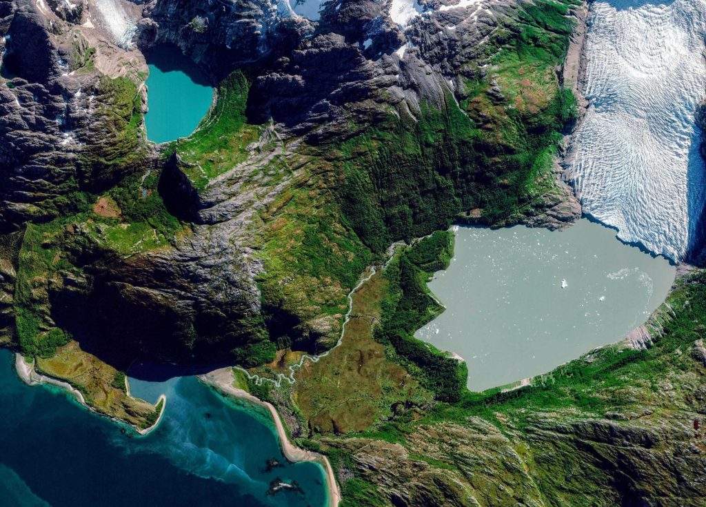 Mapa geográfico del Cabo de Hornos en Chile