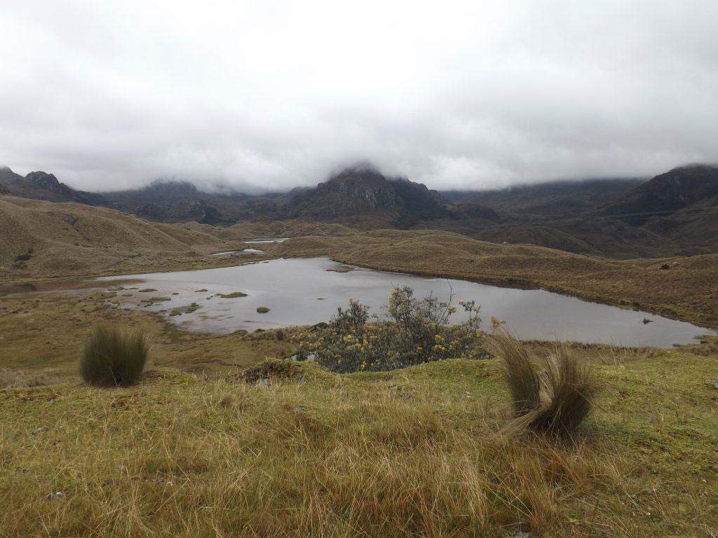 Lagunas del Parque nacional Cajas en Ecuador