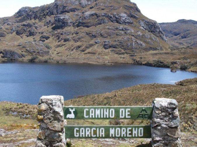 Loma de Tres Cruces, Camino García Moreno