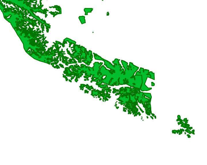 Mapa de localilización geográfica del Parque nacional Alberto de Agostini