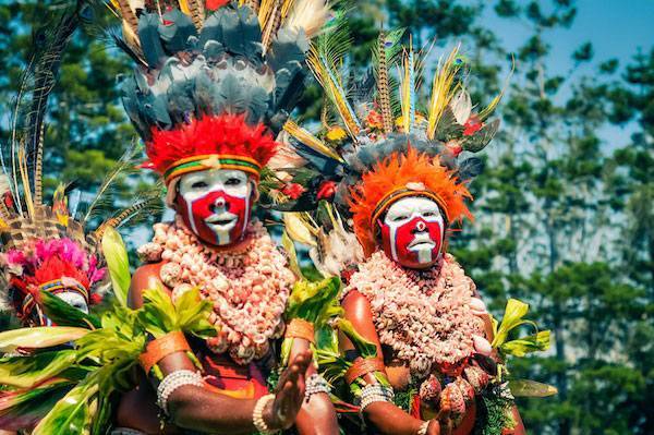 Danza tradicional en Mt Hagen