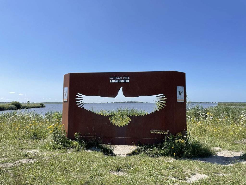 Emblema del Parque Nacional Lauwersnet en Países Bajos