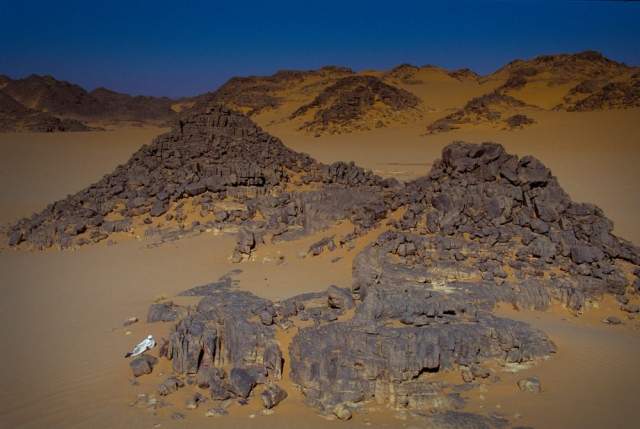 Formaciones geológicas en el Parque Nacional Tassili n'Ajjer