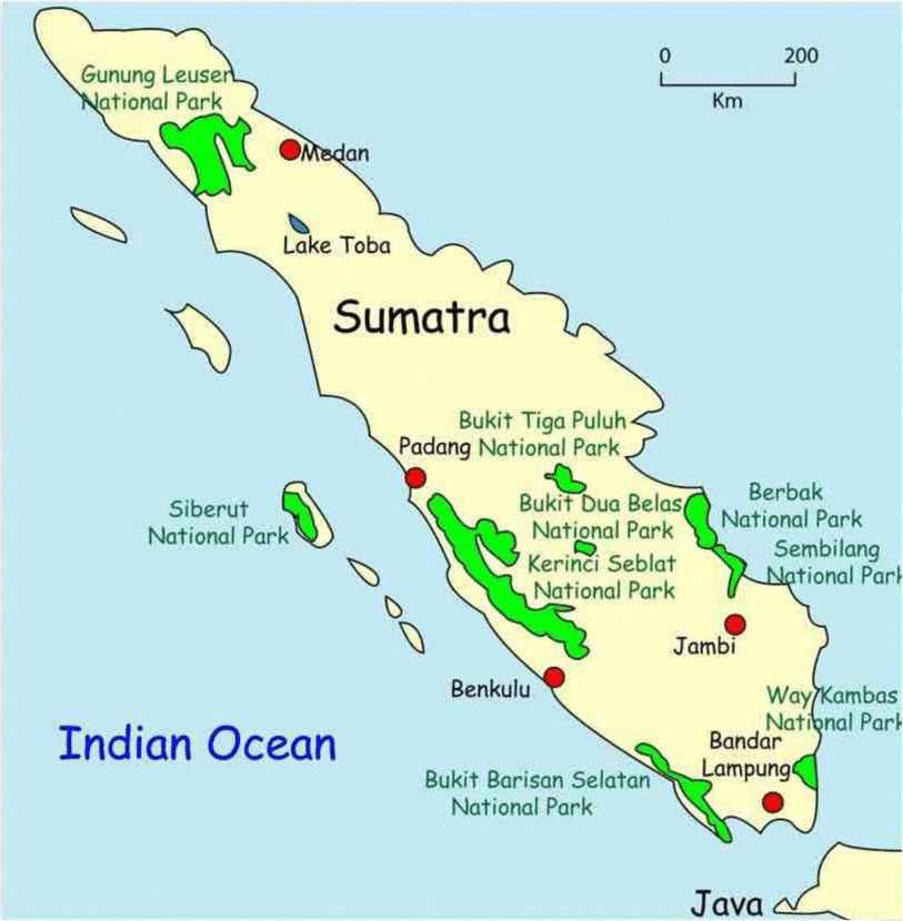 Parques nacionales y áreas protegidas de Sumatra (Indonesia)