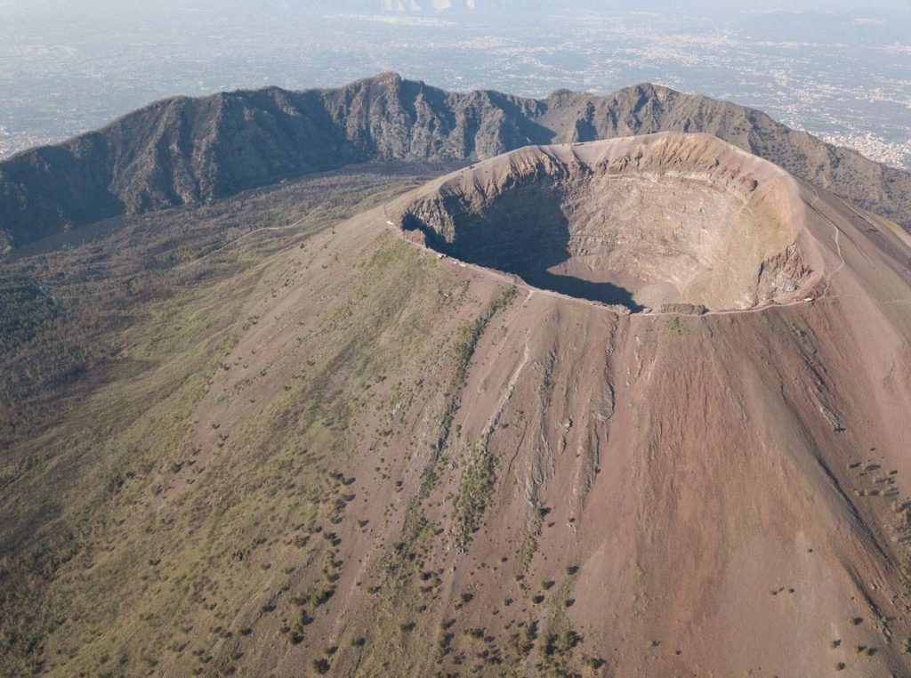 El volcán del Monte Vesubio