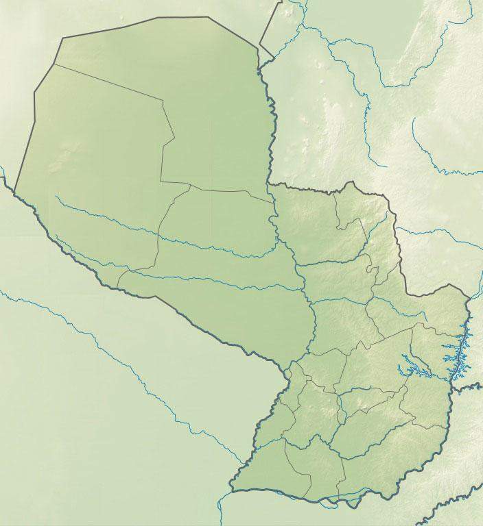 Hydrographic map of Ybycuí National Park