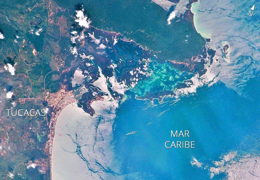 Satellite View of Morrocoy National Park