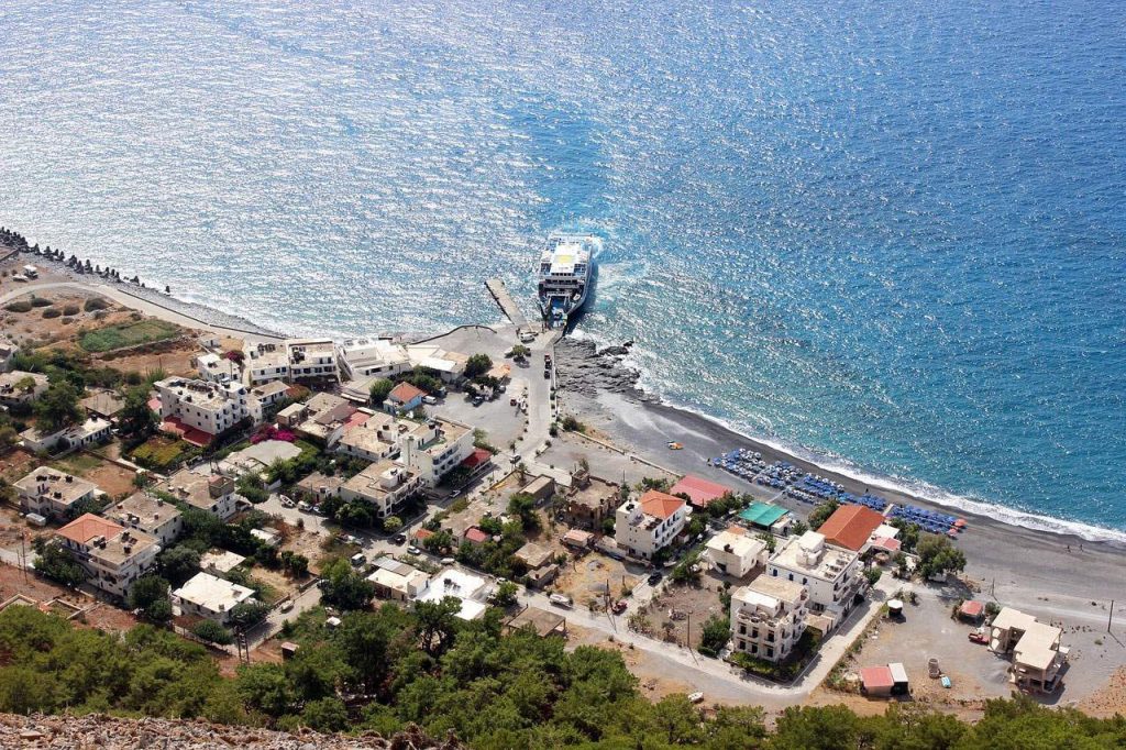 Port d'Agia Roumeli, Grèce
