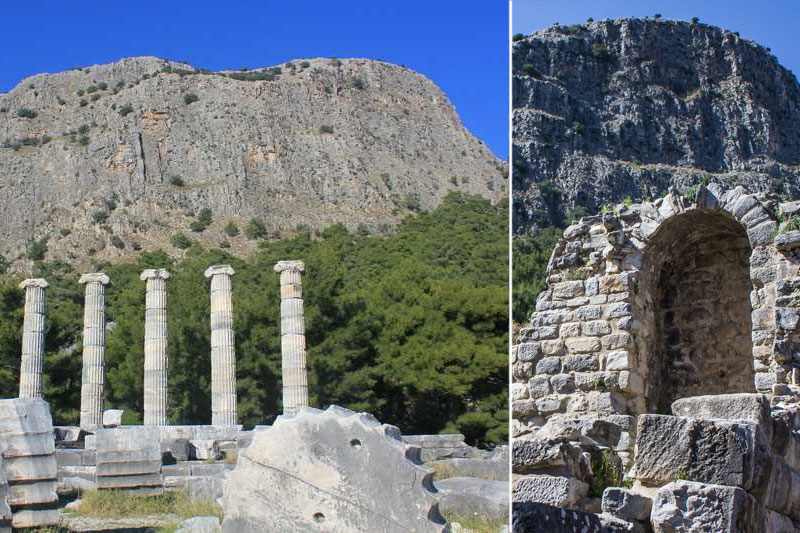 Archäologische Ruinen der Stadt Priene, Türkei