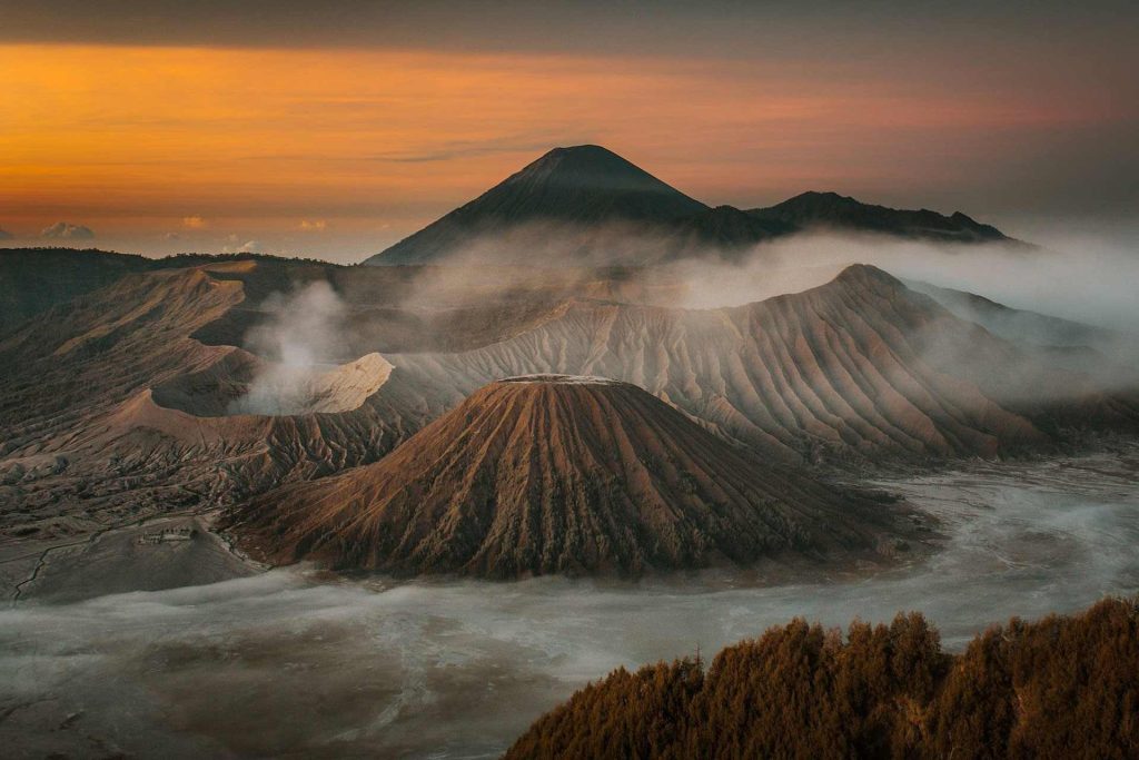 Bromo Tengger Semeru National Park in Java, Indonesia