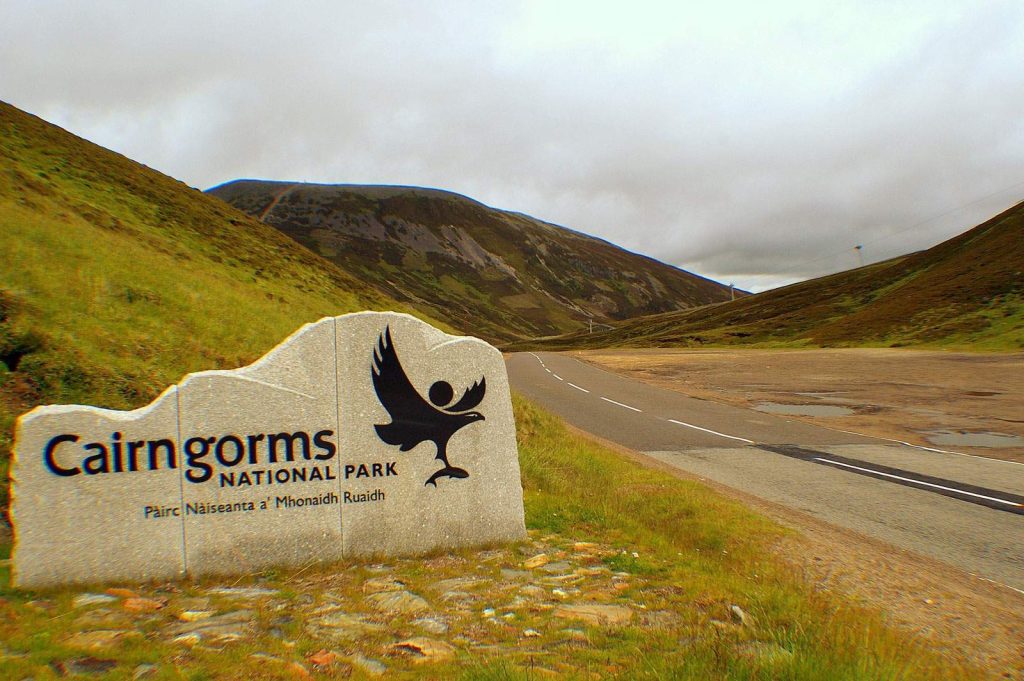 Cairngorms National Park in Scotland