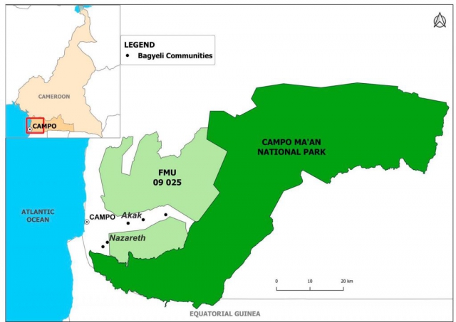 Campo-Ma'an National Park Map