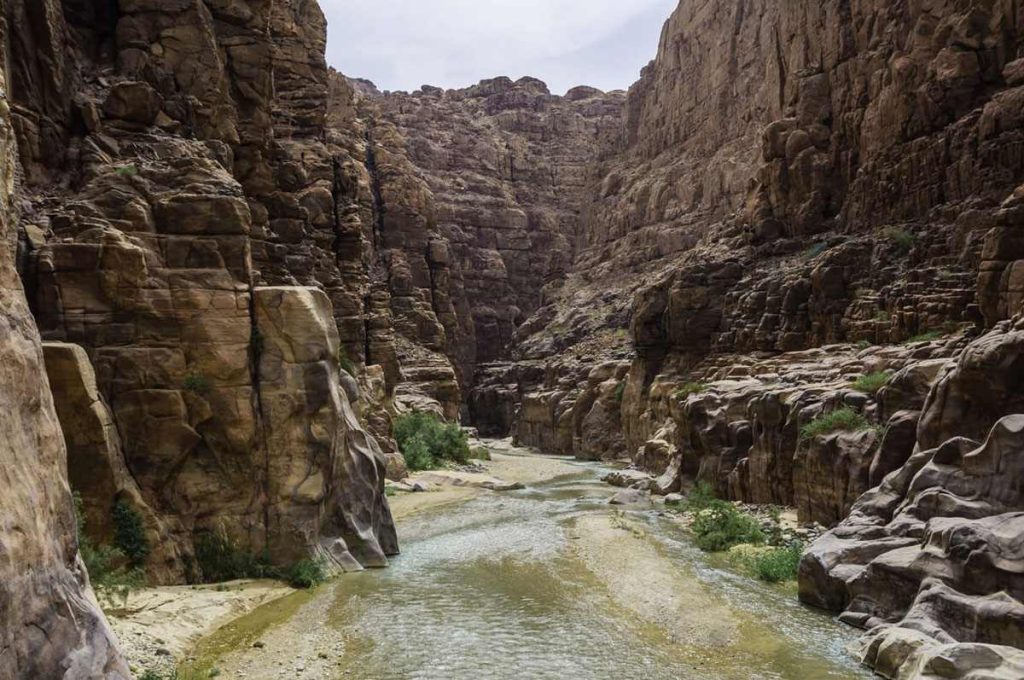 Wadi Mujib Canyon in Jordan